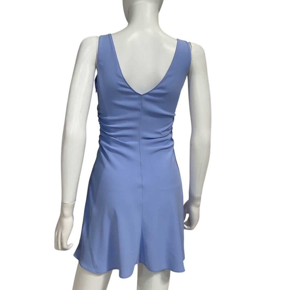Amanda Uprichard Ruched English Lavender Sabal Mini Dress Size XS - Picture 3 of 5